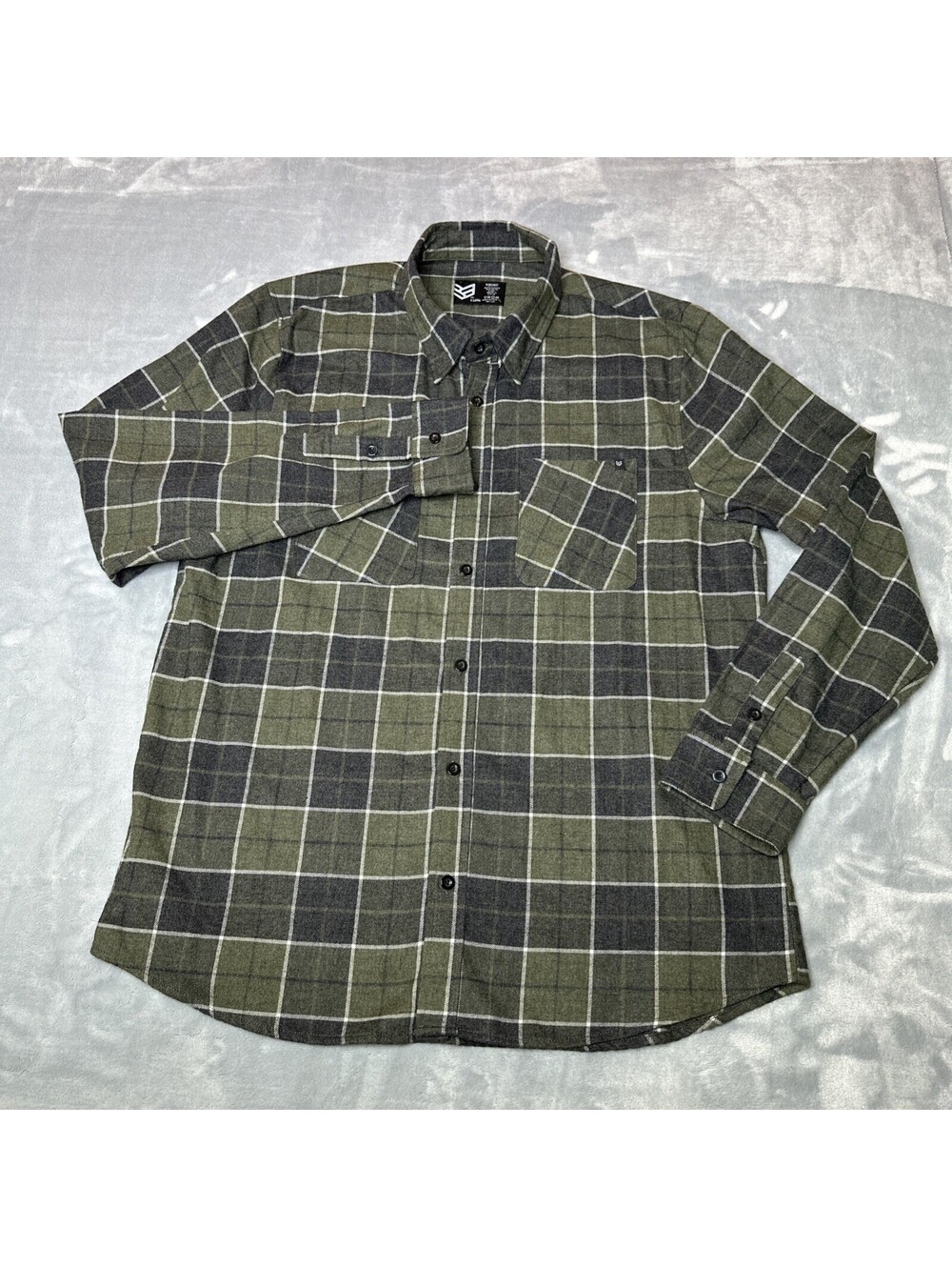 Ronin Factory Midnight Longsleeve Flannel XL Men’s Olive Dark Gray